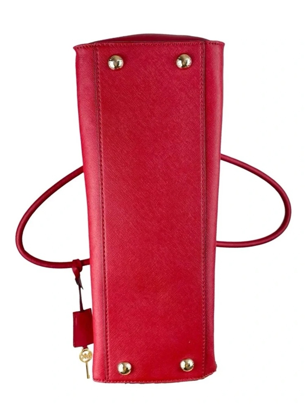 Michael Kors Large Hamilton Red Saffiano Leather Satchel/Crossbody NWOT - Picture 5 of 9